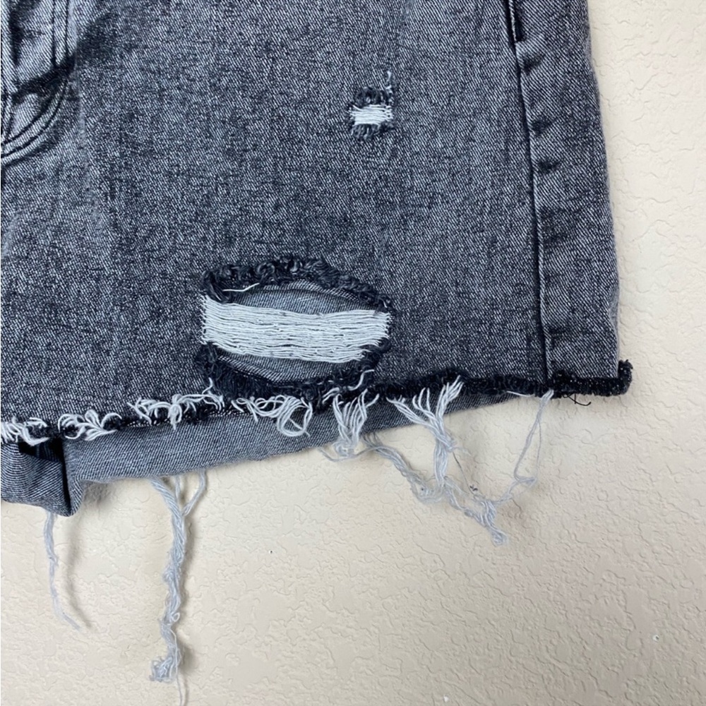 Wild Fable Highest Rise Cut Off Button Fly Jean Shorts Gray Size 14 - Picture 3 of 15
